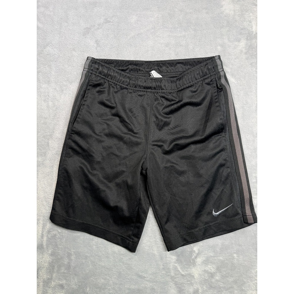 Nike Basketball Shorts Mens Small Black Striped Swoosh Athletic 473891-014